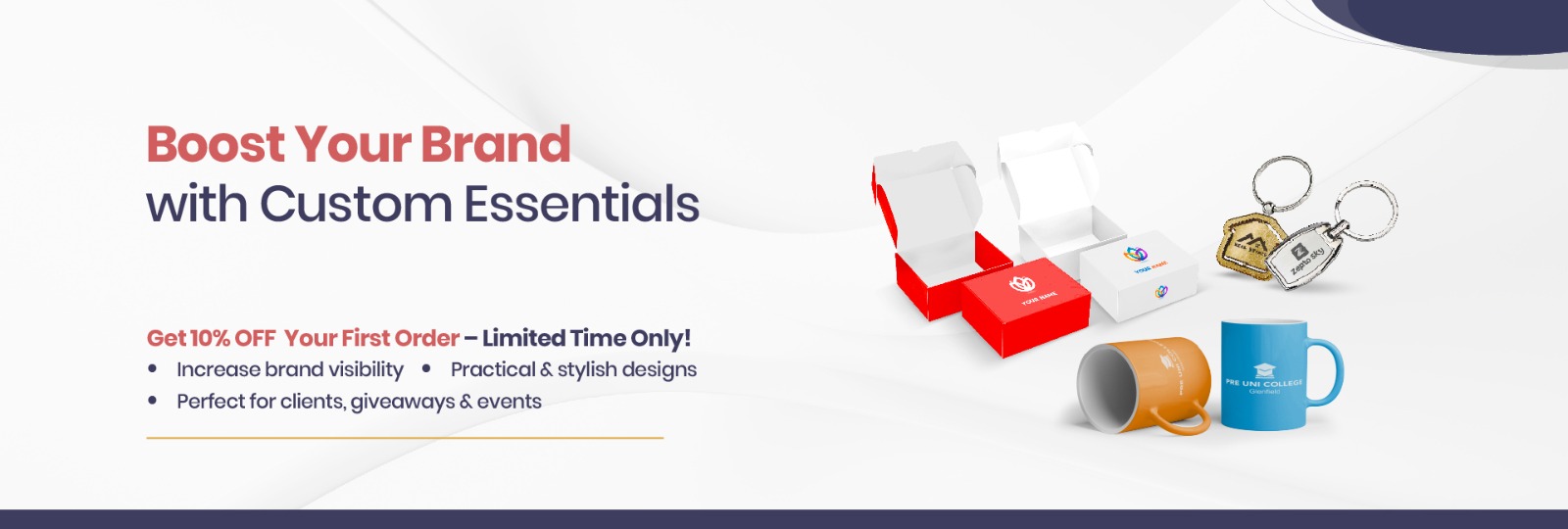 Boost Your Brand with Custom Essentials