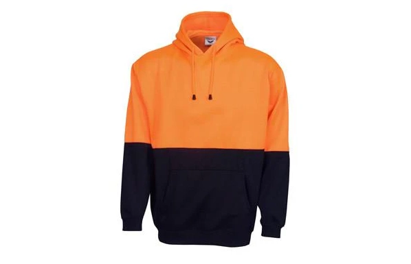 Blue Whale Hi Vis Fleecy Hoodie with Kangaroo Pocket