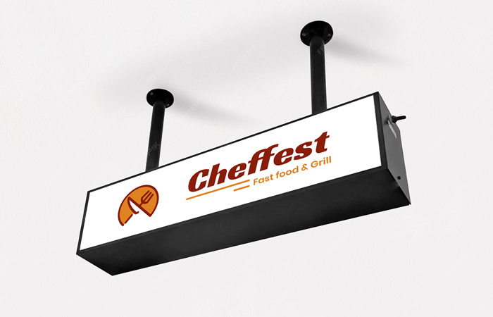 Hanging Lightbox Signs