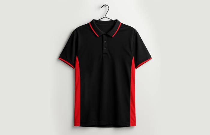Black/Red 100% Polyster